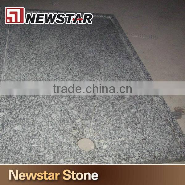 Hot sale Spray white granite stone shower pan