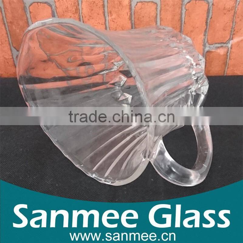 Glass Water Jug With Side Handle for Cooling Water