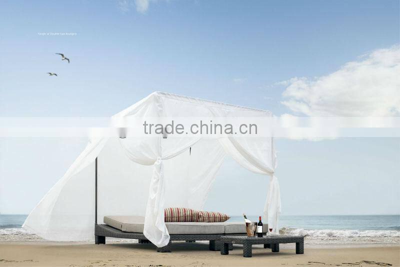 Outdoor Rattan Furniture Garden Chaise Lounge (BF10-R107)