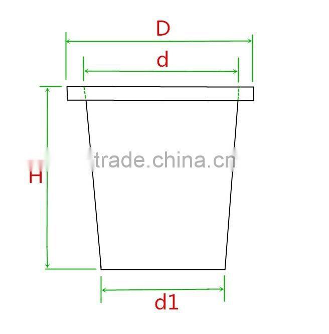 5cm PP Plastic Mesh Cups Aquaponic system Black net Planting pots