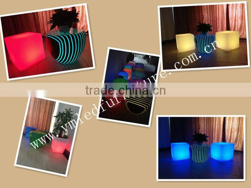 Hotel/ resorts Multi-color LED cube