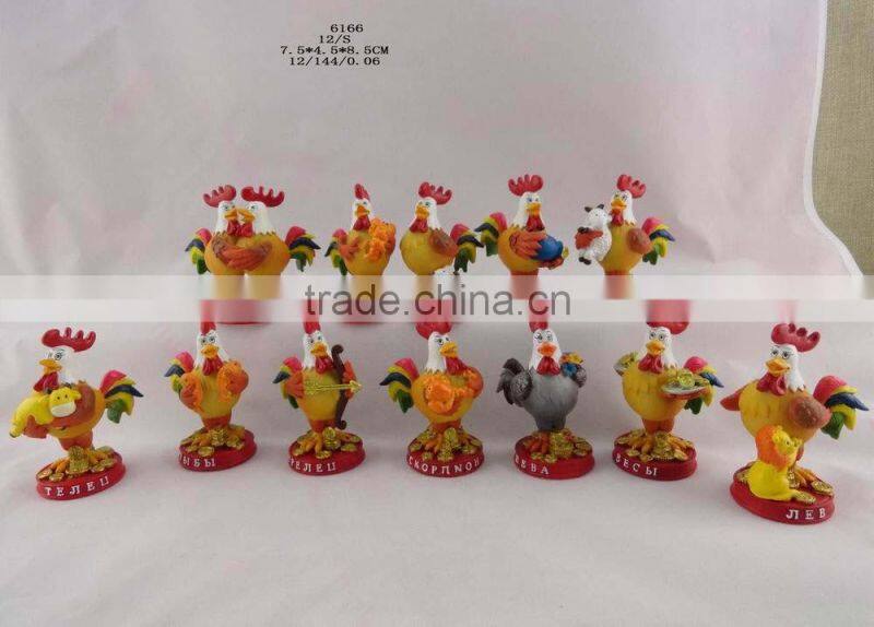 2017 Resin new year rooster ornament