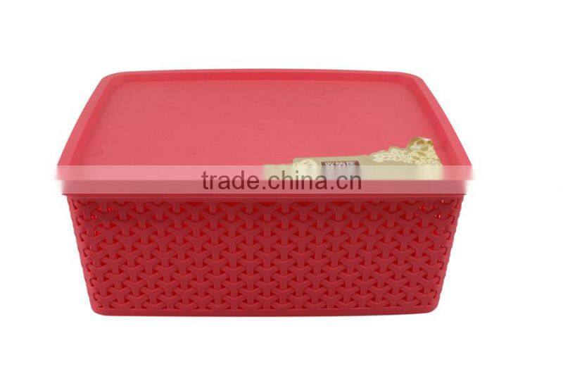 PLASTIC STORAGE BOX/PLASTIC WOVEN BASKET/PP STORAGE BOX