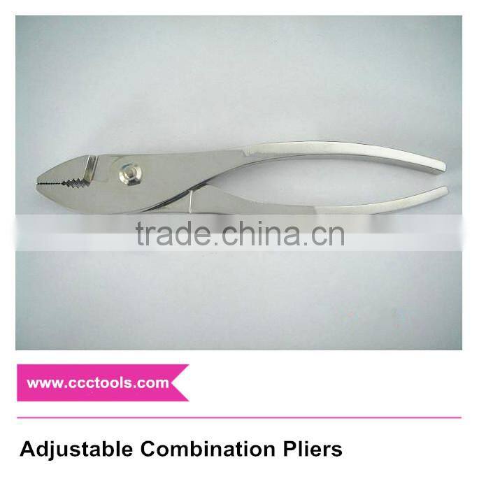 8" Adjustable Combination Pliers Stainless Steel Hand Tools