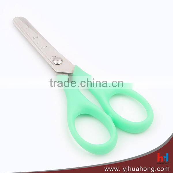 5.25" left hand promotional plastic handle student scissors (HA-07B)