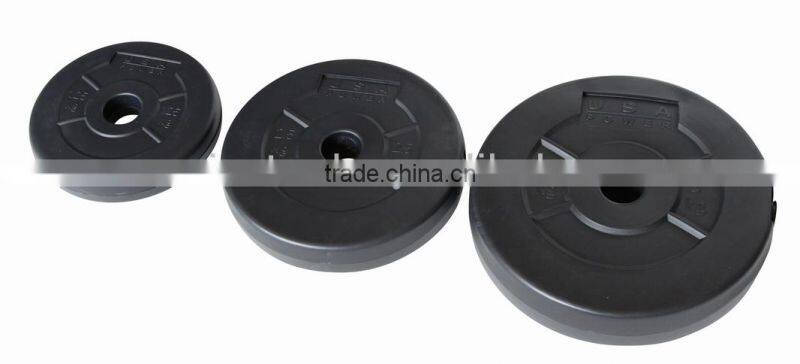 sand/cement filled plastic weight plates