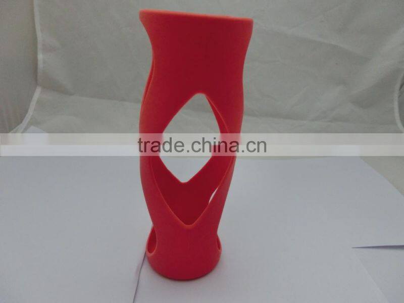 2015 high quality heat-insulating stainless steel mug silicone sleeves/ glass water bottle silicone sleeve