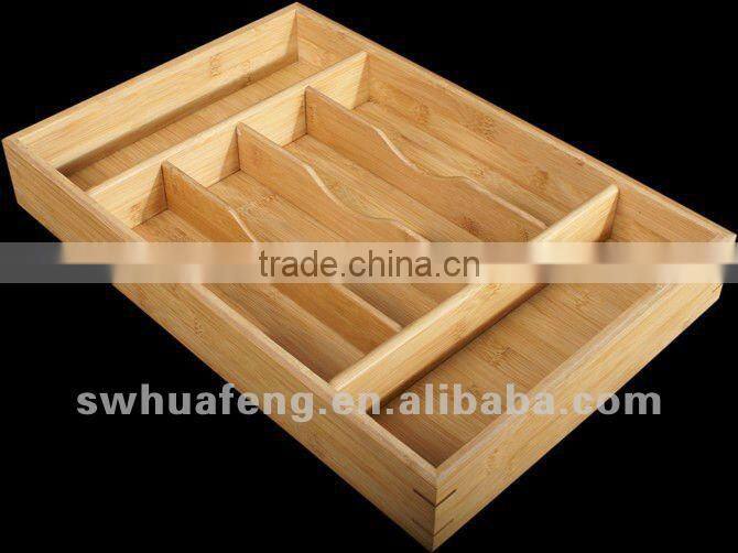 2017 Best sale bamboo box for cutlery