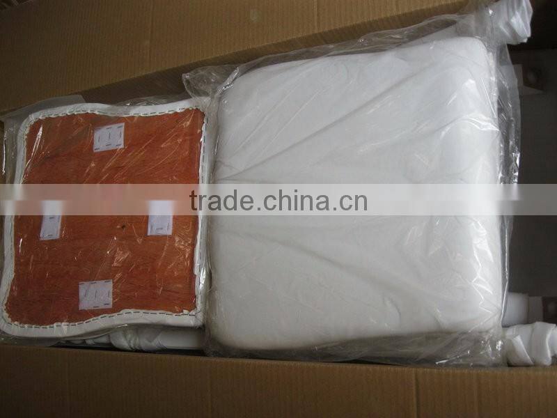 Vinyl pad velvet fabric seat pad for dining chair