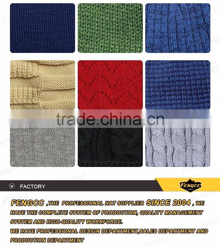 Knitted soft cotton custom cute baby winter hat