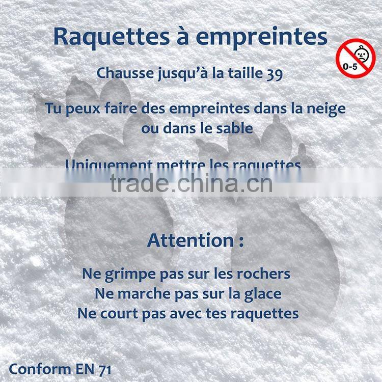 Bear Claw Print Snow Shoes Tracks Kids Bear Footprints in the Snow with strap Kids Winter Snow Shoes Bear Tracks Snow Sand Mud