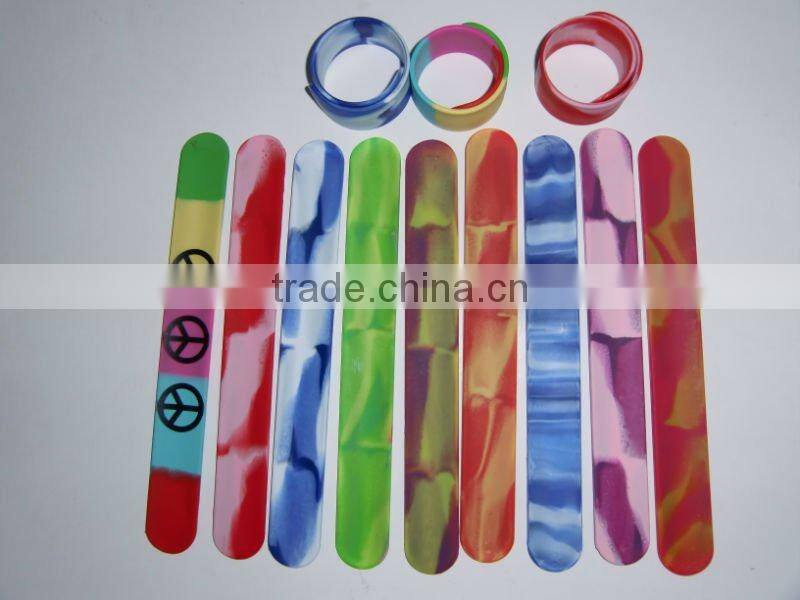 Customized Printed Slap Silicon Bracelet