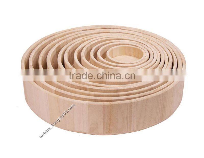 Wooden round tray for Food