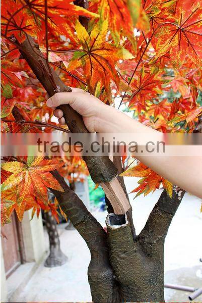 2017 Customized artificial autumn red maple tree cheap artificial trees large artificial decorative tree