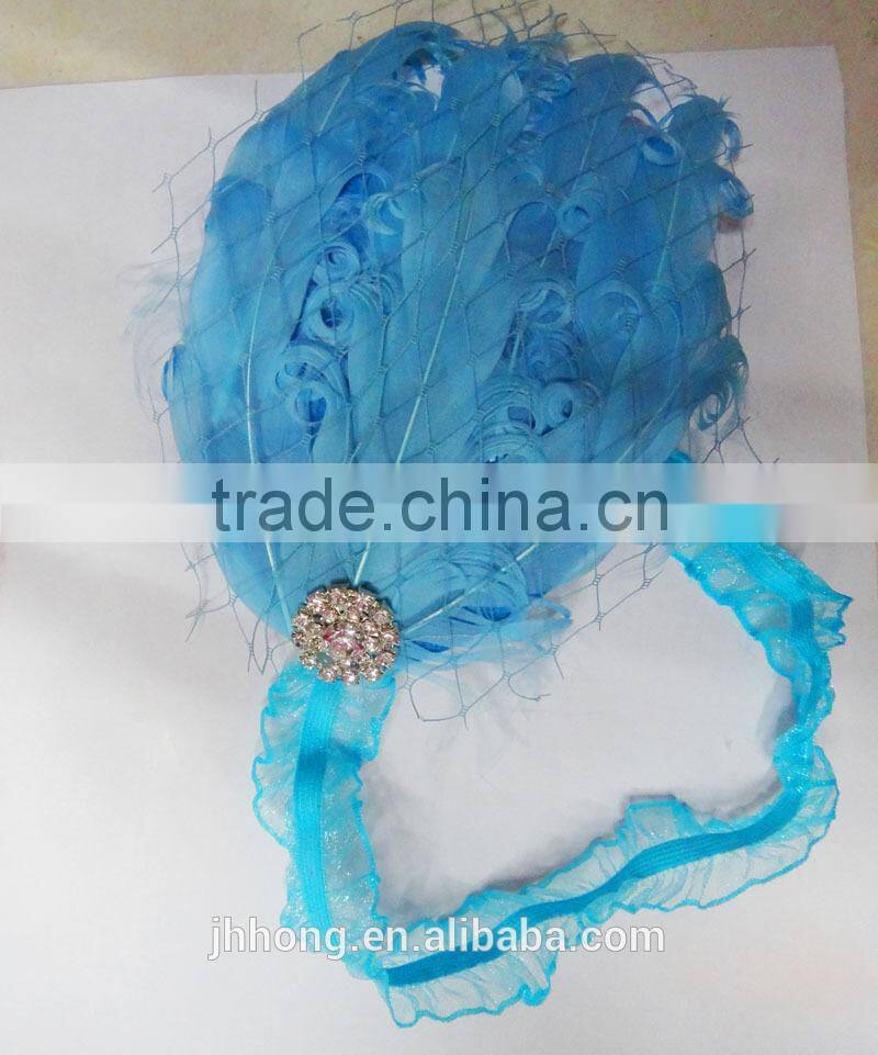 hot baby hair accessory curly feather headband
