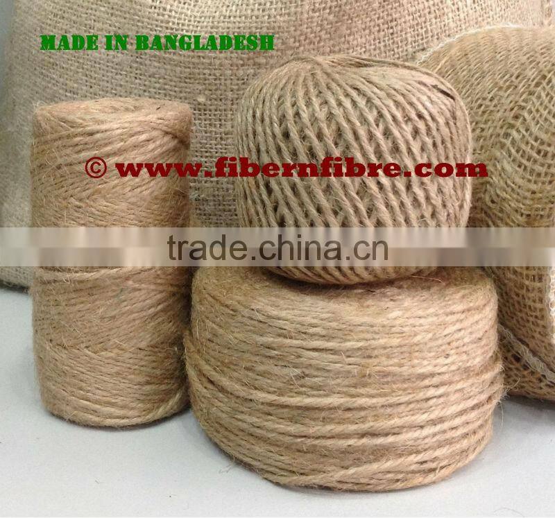 Jute Yarn, Jute Fabric, Jute Bag made from 100% Natural Jute Fiber