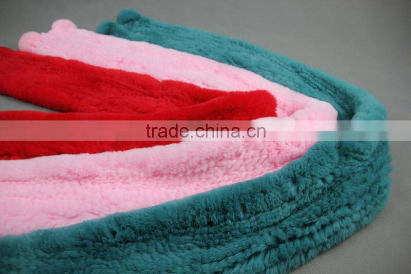 High Quality Knitted Rex-Rabbit Scarf