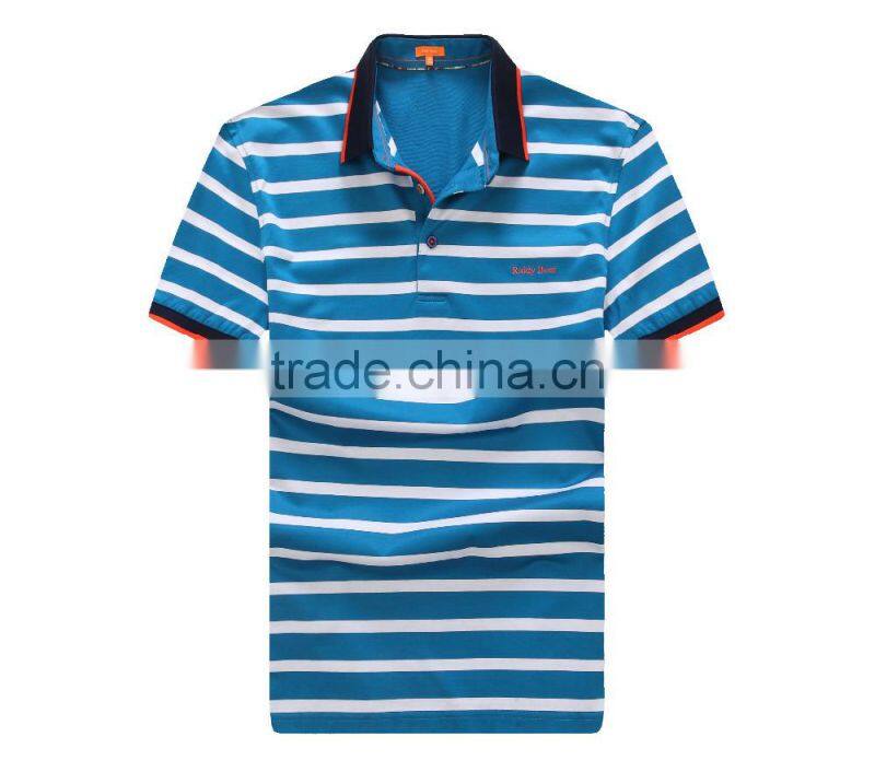 2016 high quality double mercerized cotton polo shirt