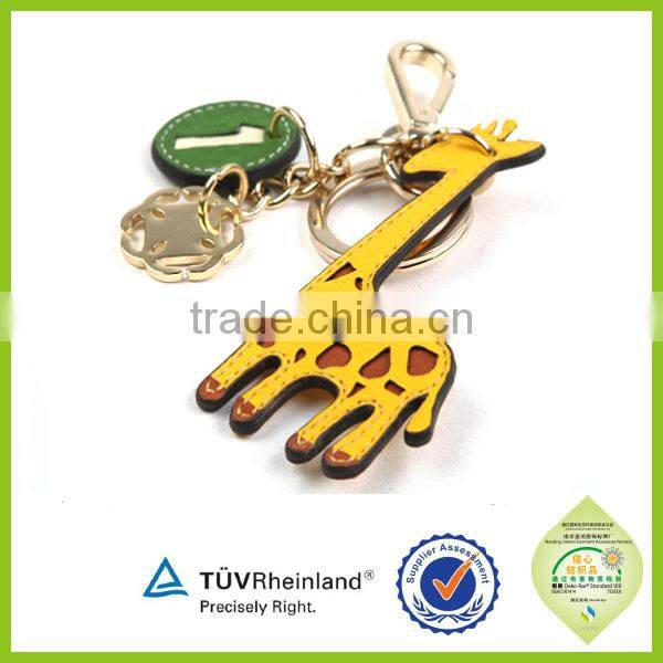 Cheap custom lanyard key tags embroidered keychains