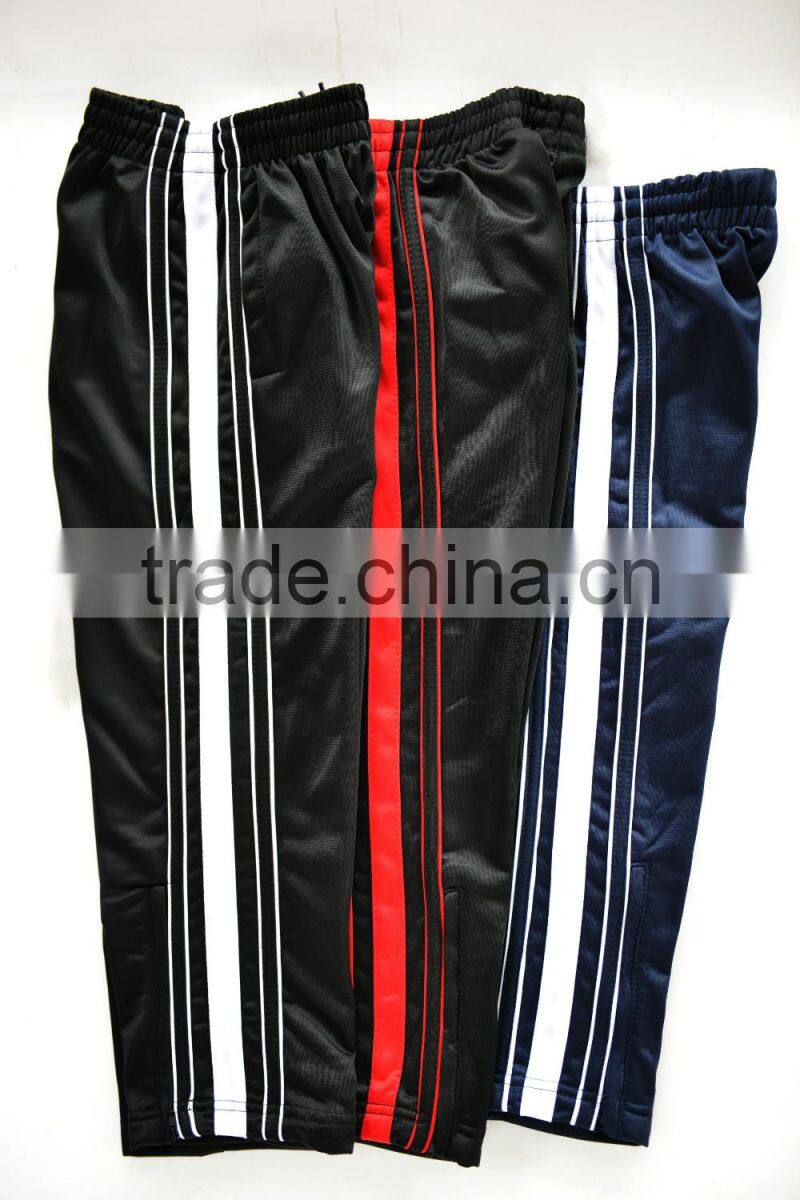 Popular hot selling men's polyester tricot jogging pants