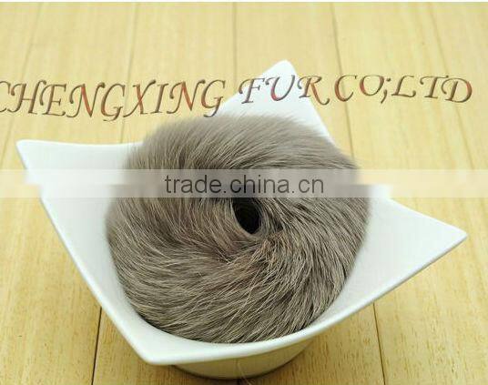 CX-E-02 Genuine Rabbit Fur Elastic Girls Hair Band