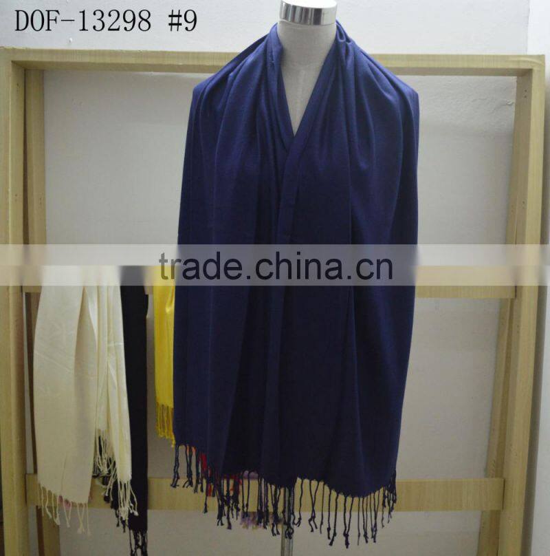 2015 Fashion lady classic hot popular plain soft bamboo fiber viscose shawl scarf