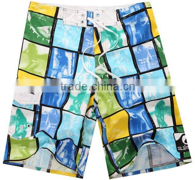 100% polyester poplin men swim trunk swimwear