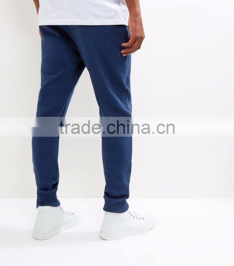 High Fashion Blue Basic Men Fitness Joggers Match Hoodies Playsuit Sweat Pants Custom With Side Pockets