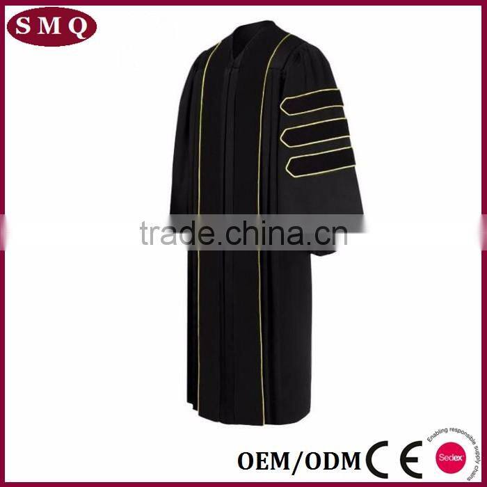 2017 navy blue evening graduation gown and customize gown