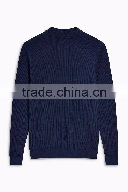 New Design Men's Knit Cardigan With Zipper Sweater