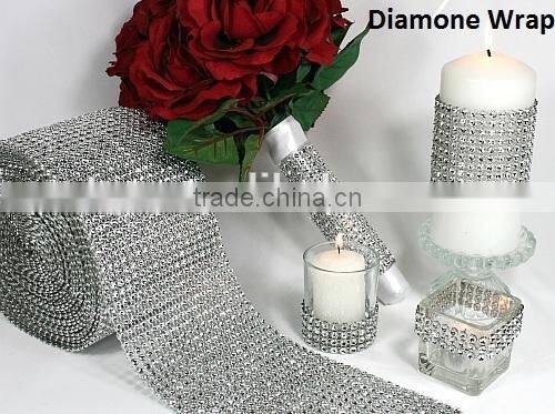 Diamond Wrap Ribbon 1.4INCHx10 YARDS-for Wedding Decorations/Party/Home Decor