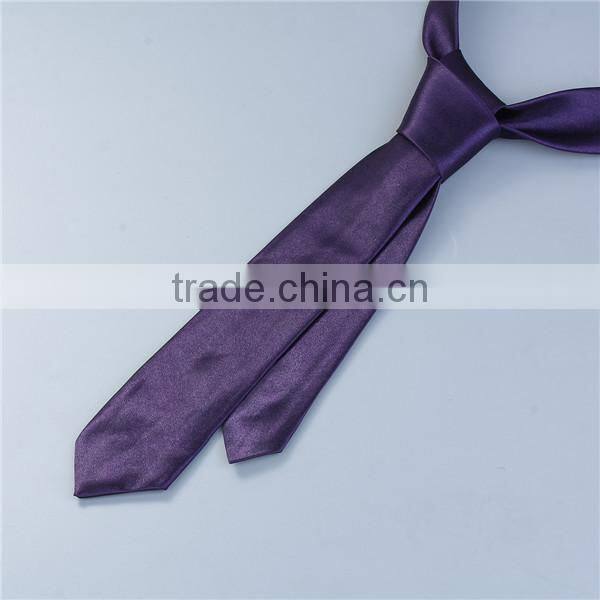 Polyester Necktie Dark Purple Man'S Tie