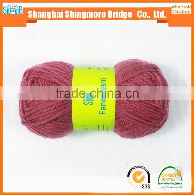 Shopping knitting wool yarn china factory best selling worsted solid dyed 100% wool roving yarn with oeko-tex quality