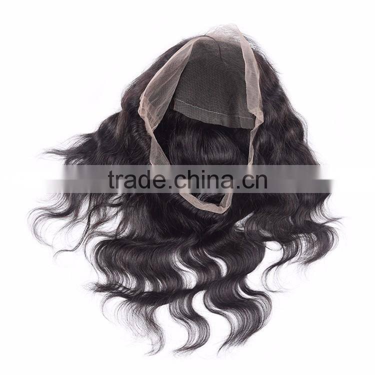 Bleached Knot Brazilian Body Wave 360 Lace Frontal 3 Bundles Virgin Brazilian Hair with 360 Lace Frontal Closure