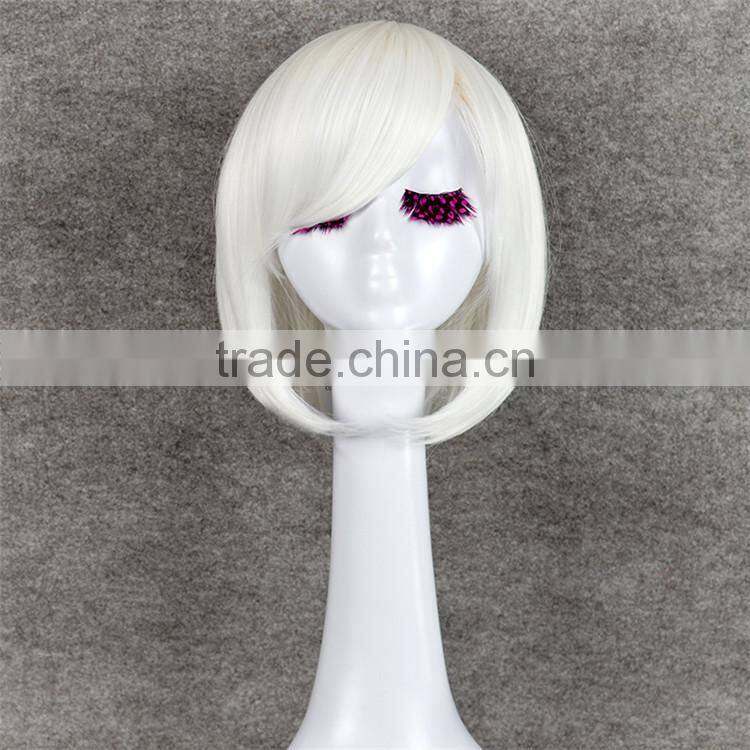 AD3037 Wig Cosplay Hokage Ninjia Short silver white cosplay wigs