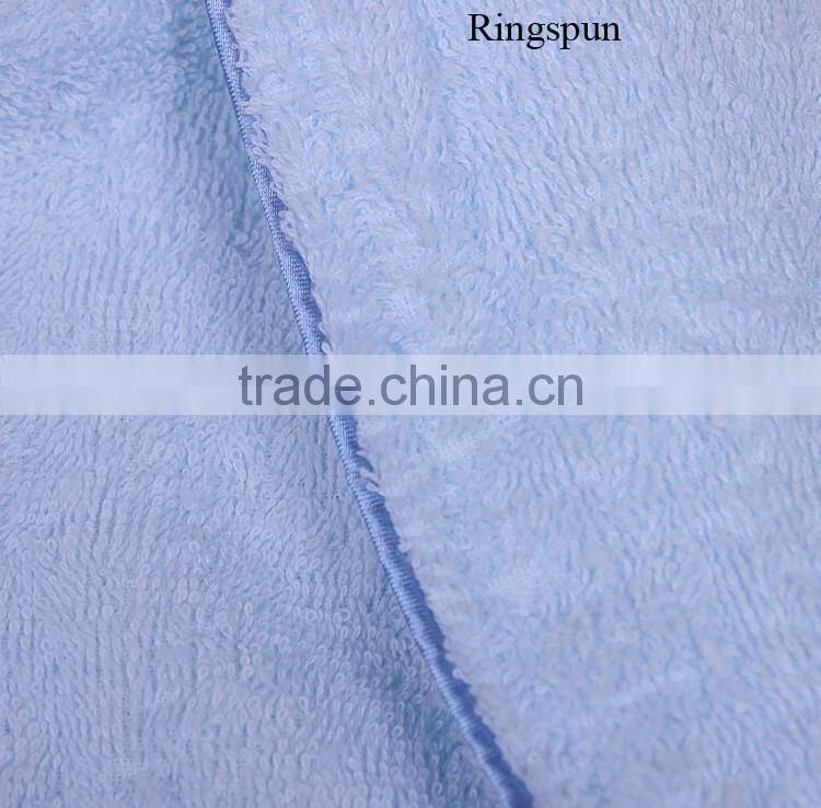 Bath robe 100% cotton white mens towelling robe with hood