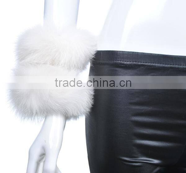 2015 new genuine raccoon fur cuff/ real fur cuff