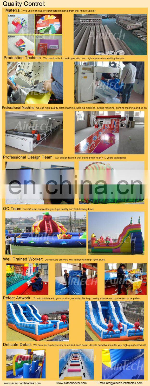 Popular garde air bouncer inflatable trampoline from china
