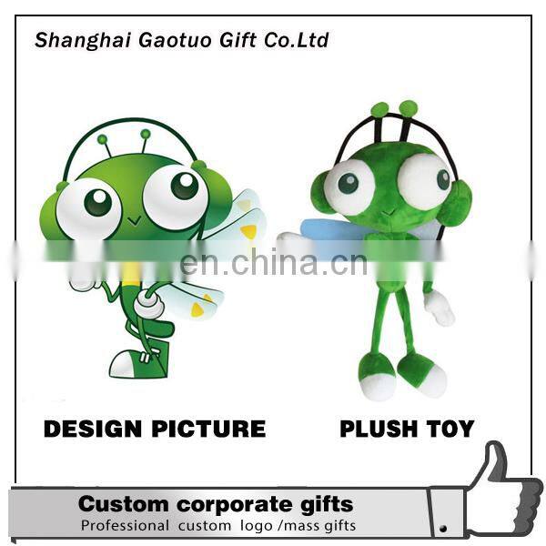 Customized plush toys custom services to enterprise mascot dolls can print logo