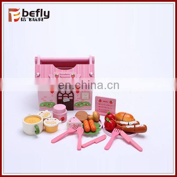 Cute wooden toy strawberry kitchen from shantou
