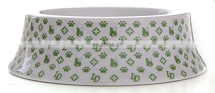 Hawaii Style white ceramic pet bowl, Good Quality food and water dog Feeder