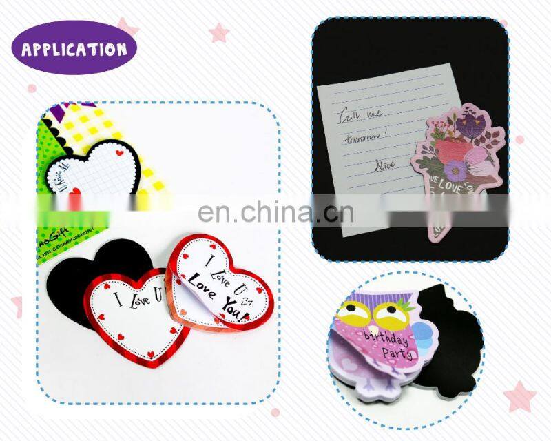 abnormity various shaped specialized functional stationery magnetic colorful sticky notes custom logo