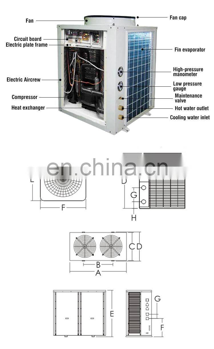 Tankless Swimming Pool Heater Air Source Heat Pump