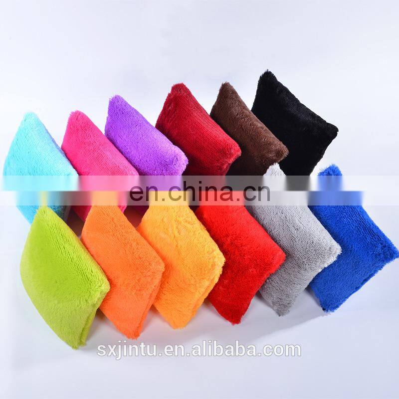 Hot sale luxury cushion cover velvet solid pillow cover for sofa