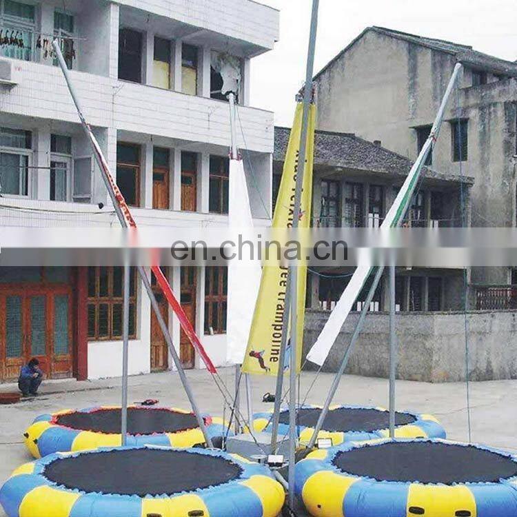2019 new design hot selling indoor playground equipment bungee trampoline