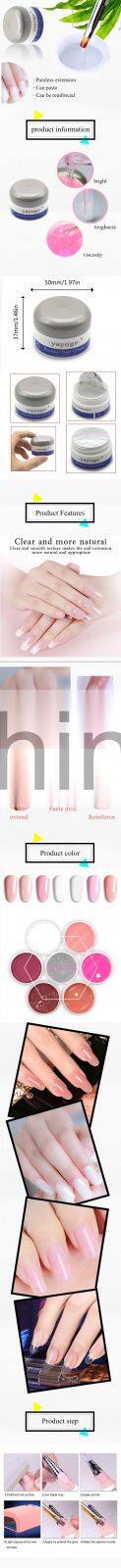 Yayoge 2018 Strong Professional Nail Uv Gel Clear Uv Builder Gel