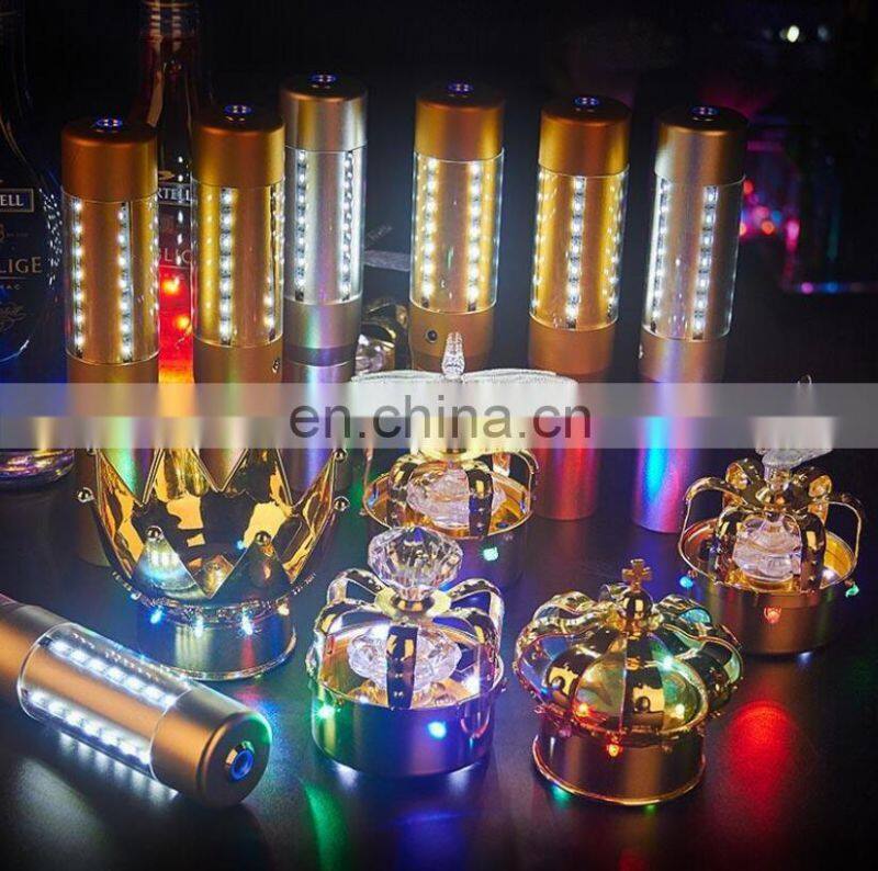 multi colors battery operated led champagne bottle sparklers for wine bar club nightclub