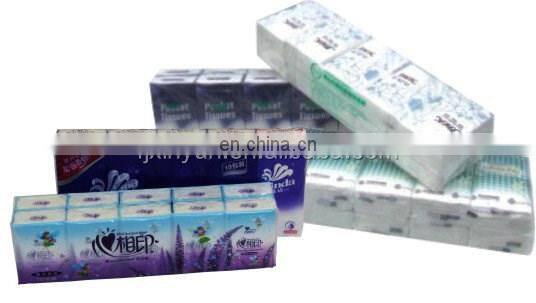 Semi automatic handkerchief paper tissue bags packaging machine