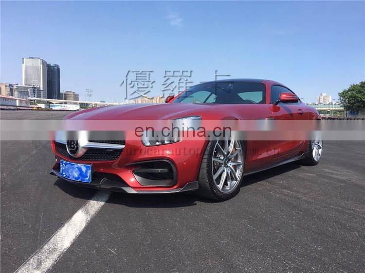GT GTS carbon finber front lip bumper vent side skirt diffuser rear wing for GT GTS to B style