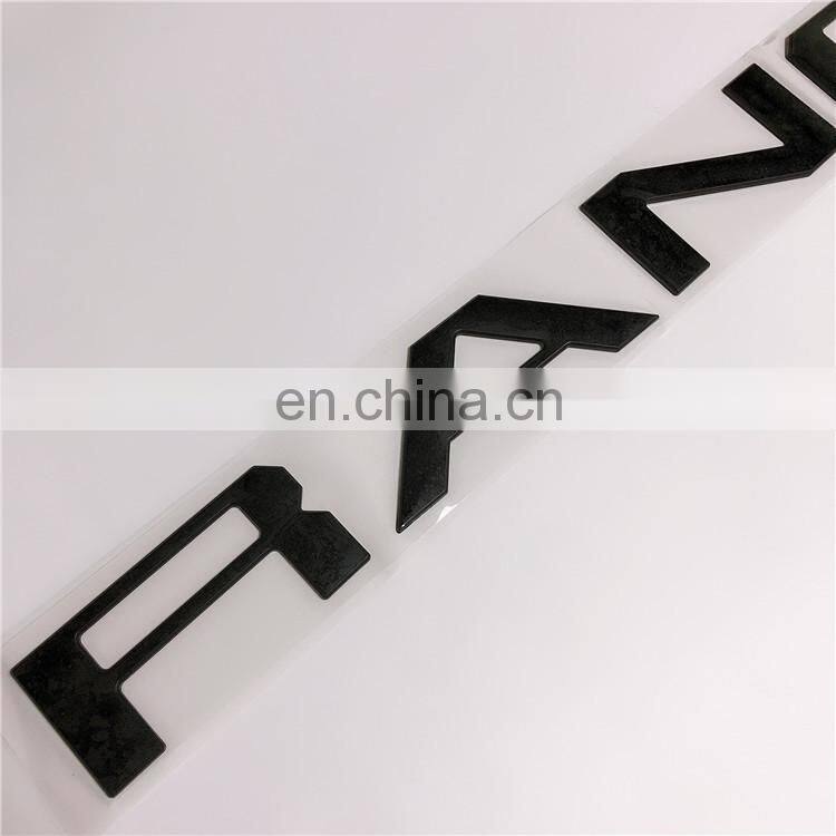 Car Custom Black Tailgate 3D Letters Name Plate Inserts Badge Emblem Sticker Decal